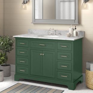 Farmhouse & Rustic Green Bathroom Vanities | Birch Lane